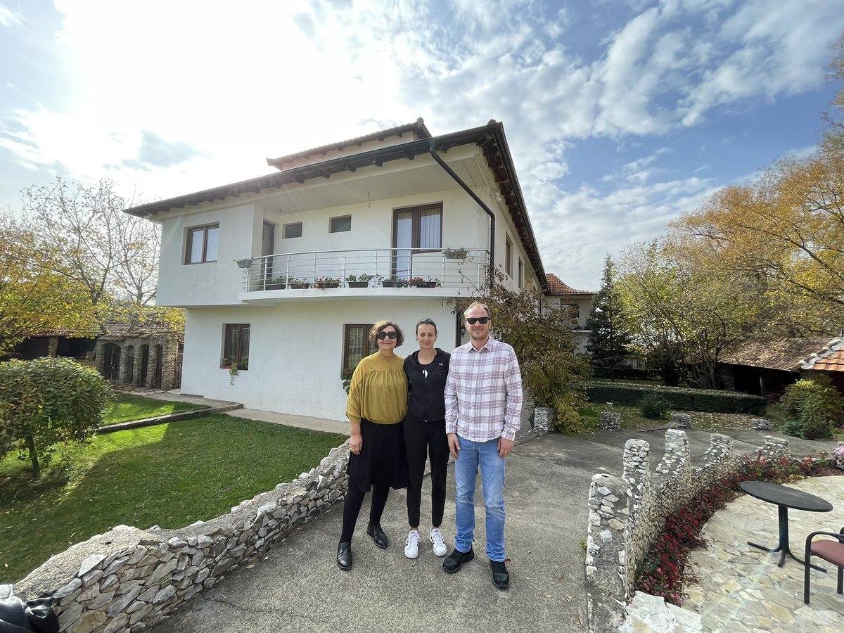 MFKosovo's tweet photo. Visiting our #WomeninEnergy grantees around Kosovo. Today we’re in Gushterica at the little restaurant and hotel owned by Mrs. Ivana Grbic. We helped with investments in energy efficiency for this women-owned business, supported by @MCCgov. @violetakrexha @Petrit https://t.co/TdoylAJNaJ