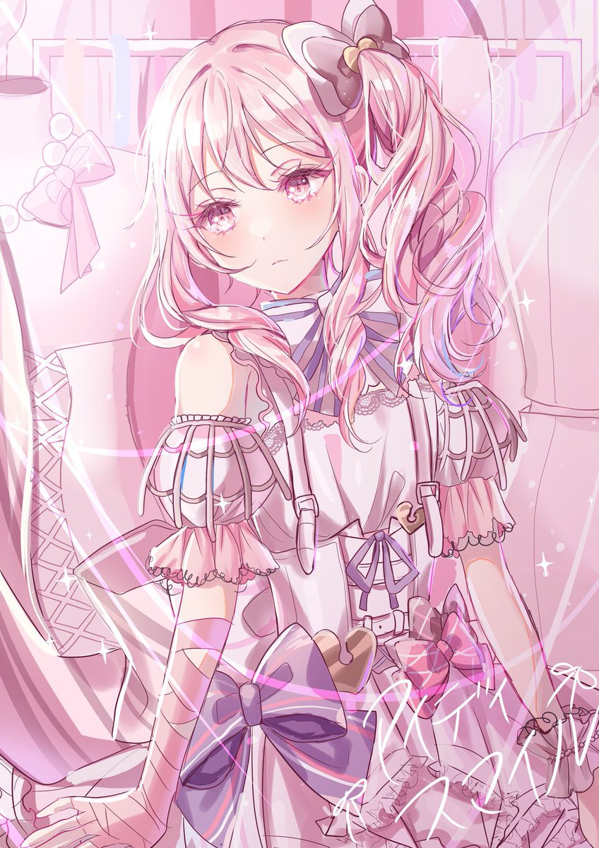 1girl solo long hair flower dress holding smile  illustration images