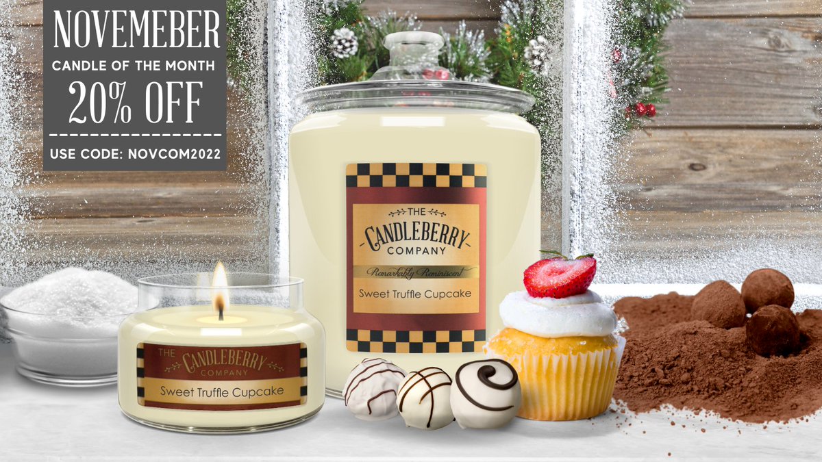 Dreamy Baked Goodness!
“This candle is FULL of fragrance! Sweet Truffle Cupcake is an amazing blend of coconut, cinnamon, brown sugar, and warmed praline. The moment you walk through my door, all you can smell is this home-baked goodness!"
Enjoy 20% off Sweet Truffle Cupcake™.