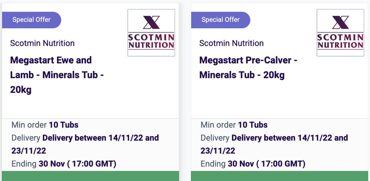 Available now <a href="/Farmdealsag/">Farmdeals.ag</a>  🧑‍🌾👩‍🌾

Megastart Ewe &amp; Lamb Minerals 🐑
Megastart Pre-Calver Minerals 🐄

Sign in or up for free at farmdeals.ag to see what else we have on the shelves. 🤝 📈 😊