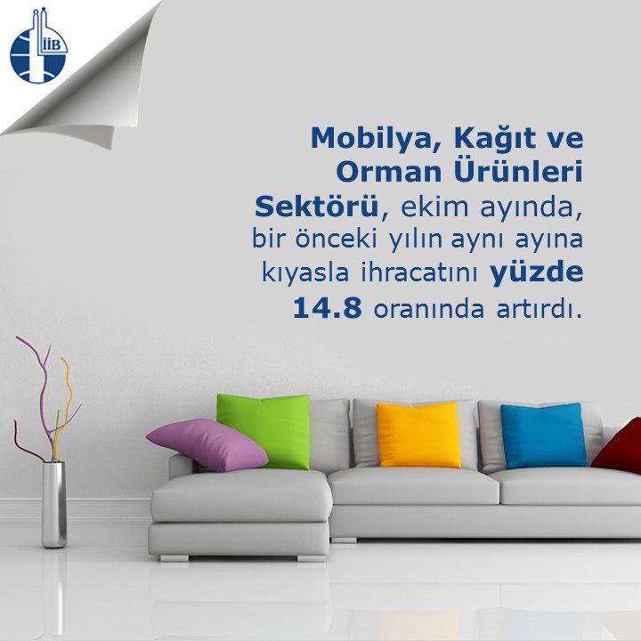 İstanbul ihracatçı Birlikleri (@ihracatistanbul) on Twitter photo Mobilya, Kağıt ve Orman Ürünleri sektörü, ekim ayında, bir önceki yılın aynı ayına göre, %14.8 oranında artışla, 704.5 milyon dolar tutarında ihracat yaptı.Sektör, Türkiye’nin ihracatını en yüksek oranda artıran sektörlerinin arasında yer aldı. <a href="/ahmetgulecn/">Ahmet Gulec</a> <a href="/ERKANNOZKAN/">ERKAN ÖZKAN</a> <a href="/dgstznl/">dgstznl</a> Mobilya, Kağıt ve Orman Ürünleri sektörü, ekim ayında, bir önceki yılın aynı ayına göre, %14.8 oranında artışla, 704.5 milyon dolar tutarında ihracat yaptı.Sektör, Türkiye’nin ihracatını en yüksek oranda artıran sektörlerinin arasında yer aldı. <a href="/ahmetgulecn/">Ahmet Gulec</a> <a href="/ERKANNOZKAN/">ERKAN ÖZKAN</a> <a href="/dgstznl/">dgstznl</a>