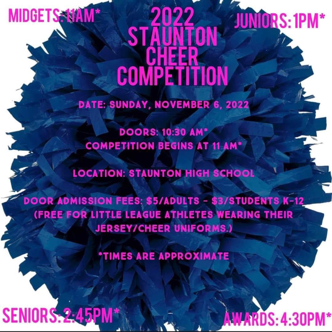 If you’re local to the Augusta County area come out and support our future generation of high school cheerleaders at their last competition of the season! 🖤💛🤍📣
#GoGapGo