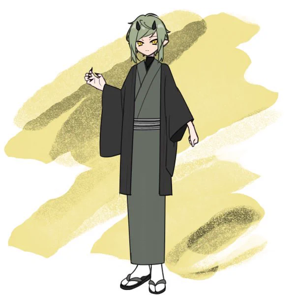 琥珀と黎雪、見た目(若干違うけど)こんな感じ想定、、(画像/Picrew)  