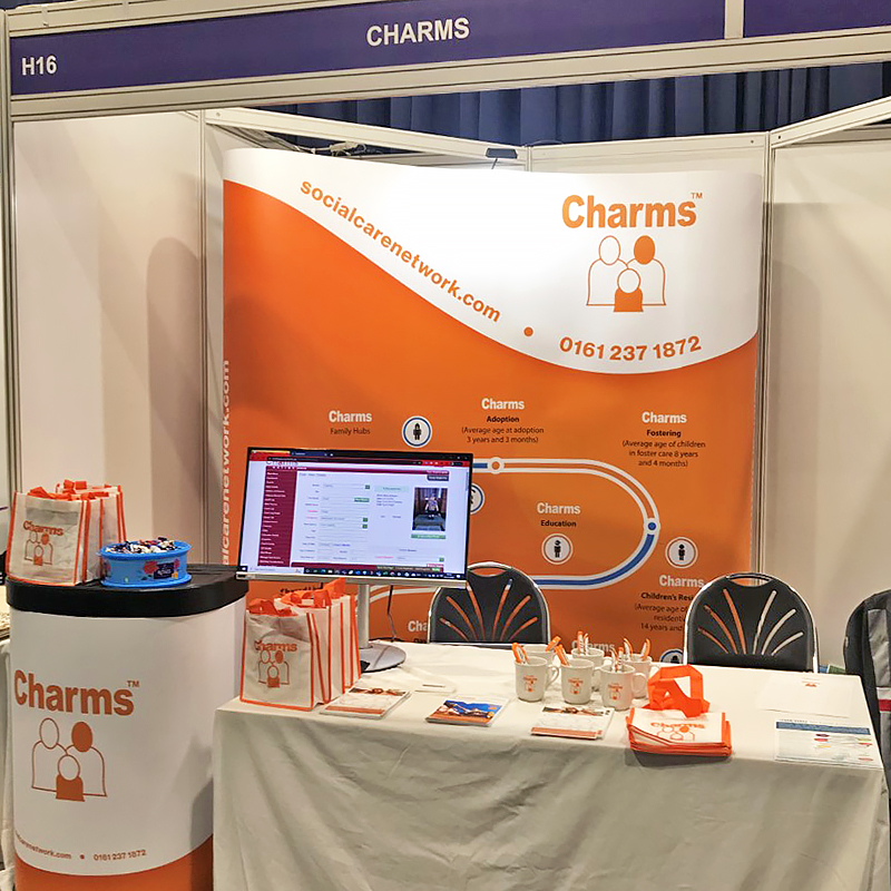 We're having a great time at #NCASC22 Come and have a chat with one of our team about our secure, online system, CHARMS. We're on stand H16!