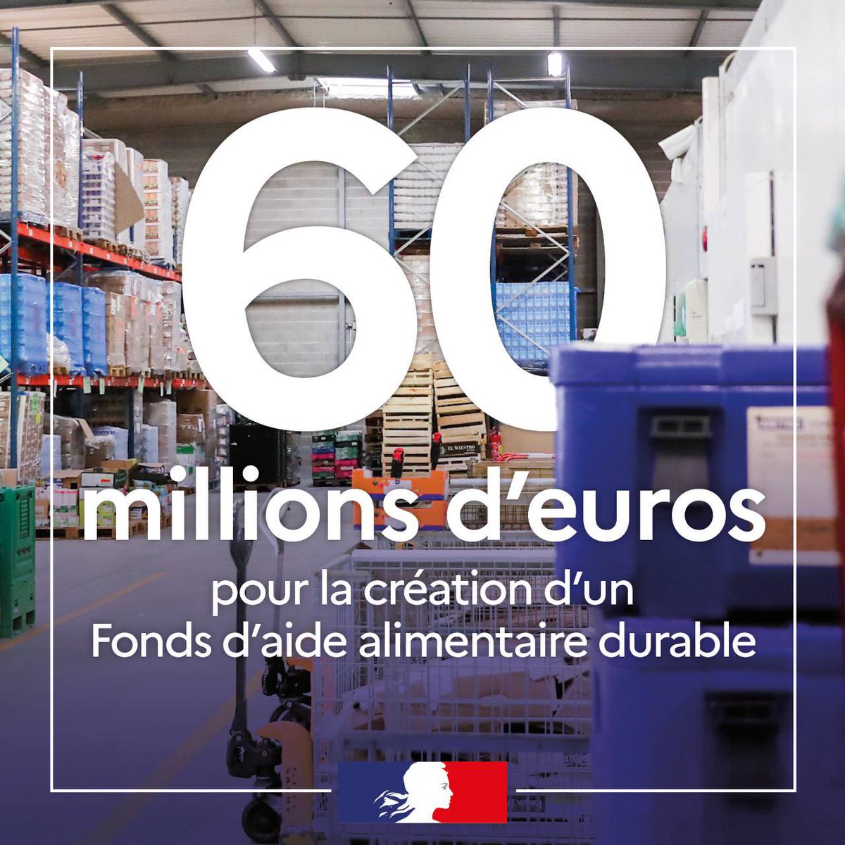 Elisabeth_Borne's tweet photo. Aux côtés de @JCCOMBE et @MarleneSchiappa, je lance aujourd'hui un fonds d’aide alimentaire durable doté de 60 millions d'euros pour que les associations puissent proposer davantage de produits de qualité issus des circuits courts et pour soutenir les initiatives locales. https://t.co/QJm5L2EYtk
