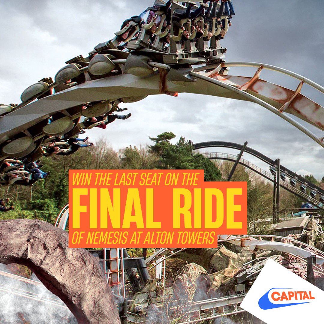 Listen to Rob, Rach &amp; Wingman from 4pm to win a VIP trip to <a href="/altontowers/">Alton Towers Resort</a> and be on the final ride of Nemesis!! Fast Track and Firework tickets included🎢🤩🎇