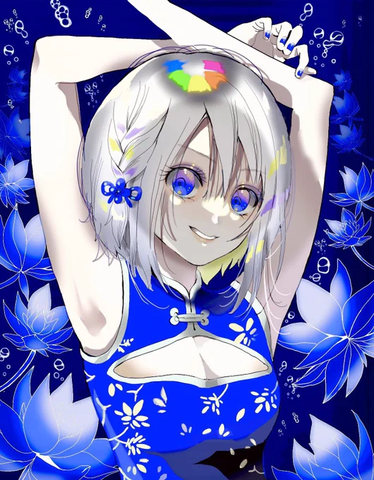 #文化の日だから作品宣伝しよう可愛い女の子が好きで色々描いてます植物や花が多いです 