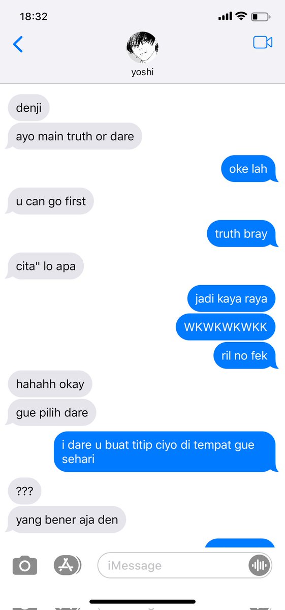 cesteevee's tweet photo. #yoshiden truth or dare tp denji gblok mau aja dibegoin few tweets au https://t.co/d8nXAqfCbC