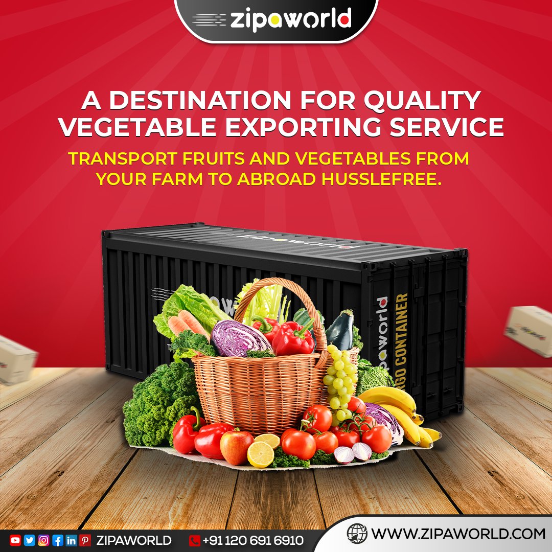zipaworld's tweet photo. When it comes to Shipping Vegetables, there is the risk of goods being damaged.
But Why worry? When #Zipaworld is here to help you out-Providing Best Class Export Facilities.
🌐 Visit: https://t.co/KzXKPBImys
📞 Call us: 911206916910
#VegetableExport https://t.co/vumkJ671jQ