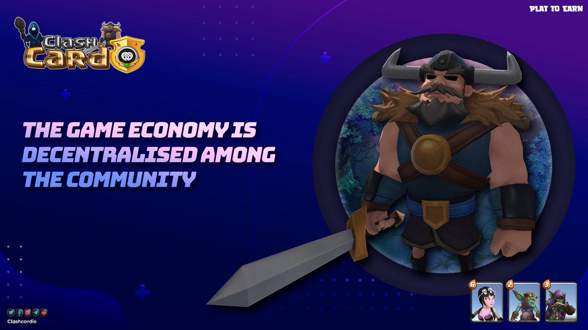 ClashCardio's tweet image. Clash card is a card-based battle game.📇

PVE, deck game. Strategy trading card game.🎮

🎁Play 2 earn

Visit: clashcard.io

#Clashcard #CCLASH #Play2Earn #BSC #BNB #BSCgems #Strategy #reward #P2E #Blockchain #gaming