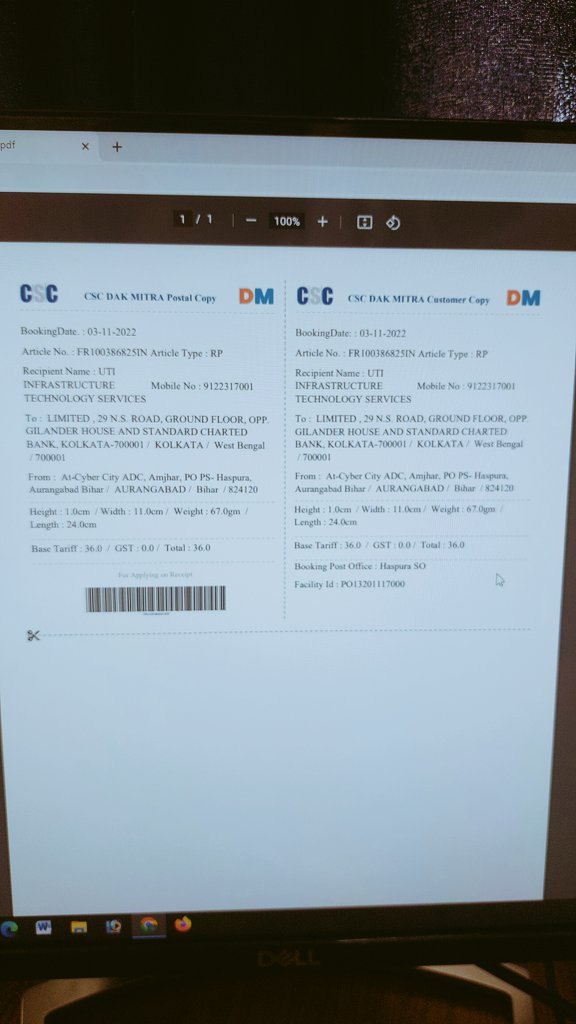 AdcCity's tweet image. #CSCDakMitra
#MagadhCSCAmjhar
#SpeedPost