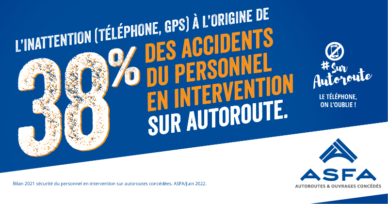 ASFAutoroutes's tweet photo. L’inattention (téléphone, GPS) est à l’origine de 38 % des accidents du personnel en intervention sur autoroute.
Alors pour la sécurité de tous, #SurAutoroute le #téléphone on l’oublie !
En savoir plus ➡️ https://t.co/bF0sImYwzf https://t.co/AcUu7Xrg92
