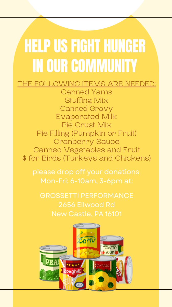 GP Thanksgiving Food Drive 🍁🌽