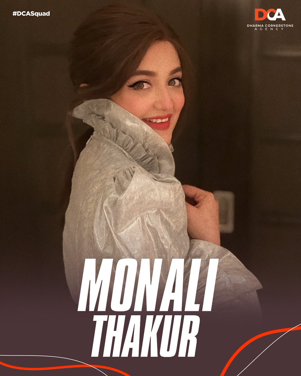 Welcoming the soulful singer and a promising actor- @monalithakur03 into the DCA family! 🎵 #DCASquad