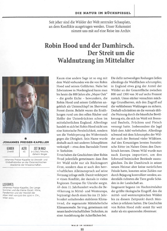 Byzanzforscher's tweet photo. #RobinHood und der #Damhirsch.
Der 3. Teil meiner Kolumne in der Herbstausgabe von @WALDMagazin 🏹🦌🌲
#Byzanzforschung @imafo_oeaw @oeaw #Umweltgeschichte https://t.co/aFRYFKUWg8