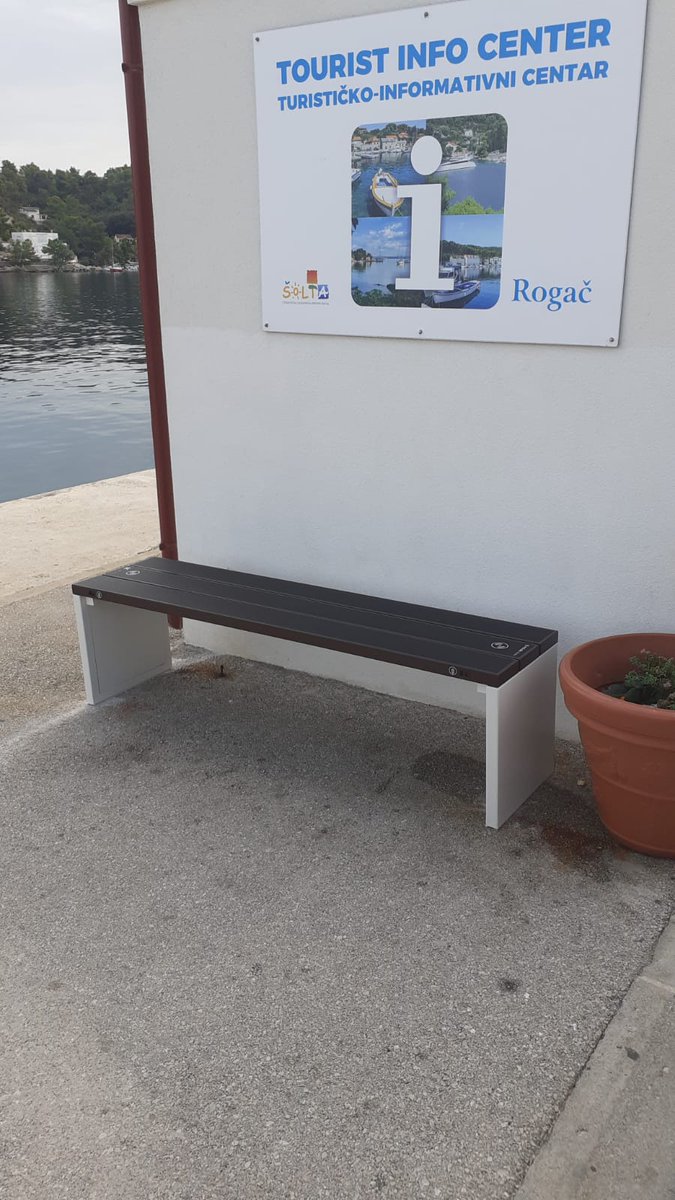 include_ltd's tweet photo. Three Steora City benches are recently installed in Rogac, Stomorska, and Grohote on the charming island of Solta. #community #development #smartbench https://t.co/bkZNr2vB8E