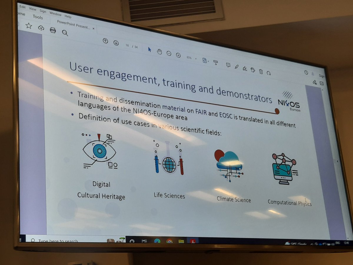ana_carpediem's tweet photo. Dr. Ognjen Prnjat (NI4OS-Europe coordinator &amp; Director of European Infrastructures and Projects at GRNET) presenting at #OpenScience Days in #Serbia "NI4OS-Europe &amp; Skills for EOSC". 

@Univerzitet_BG  #DON2022 @NI4OS_eu  @EOSCFuture   #NI4OS #EOSCFuture https://t.co/7zGRBV2Zfw