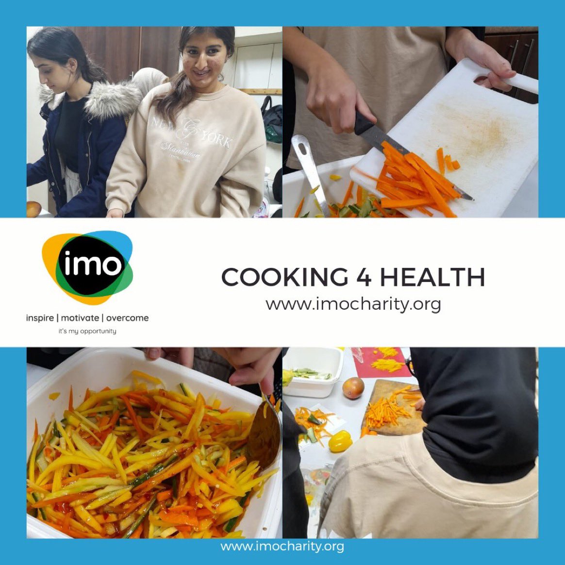 imocharity's tweet photo. A fantastic start to our #Cooking4Health group 4️⃣ The excitement, chatter and laughter, was centered around the topics of #eatwell and different #cooking methods. We can't wait for our next session! :) @MasjidMomineen @FoodBwD @ImranAkujii @jamieoliver @food_active @jayne_ivory https://t.co/WGZAE3bFBb