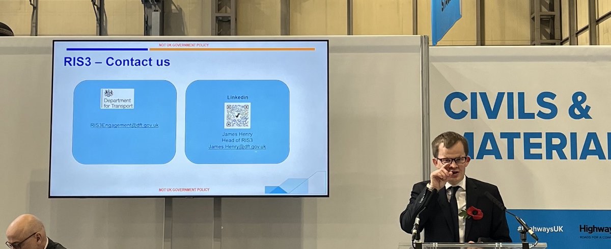 gary_morton65's tweet photo. James Henry Ministry of Transport leads off on RIS3 & Carbon neutrality. @HighwaysUK #highwaysUK @ACOWater #caringforwater https://t.co/QGUEyzneBK