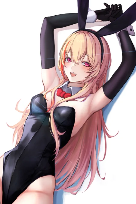ドルフロのSOPMOD 2バニーガールsop2...どうやったら質感上手く出せるのか分かんないなぁ#ドールズフロントライン#イラスト練習 