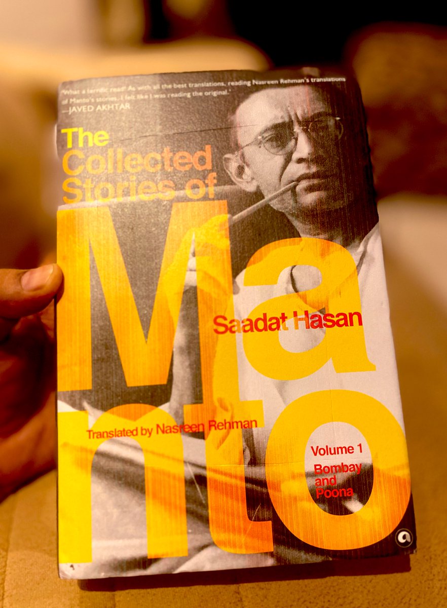 .@AlephBookCo's book 'The Collected Stories of Saadat Hasan Manto: Volume 1: Bombay and Poona' trans...
