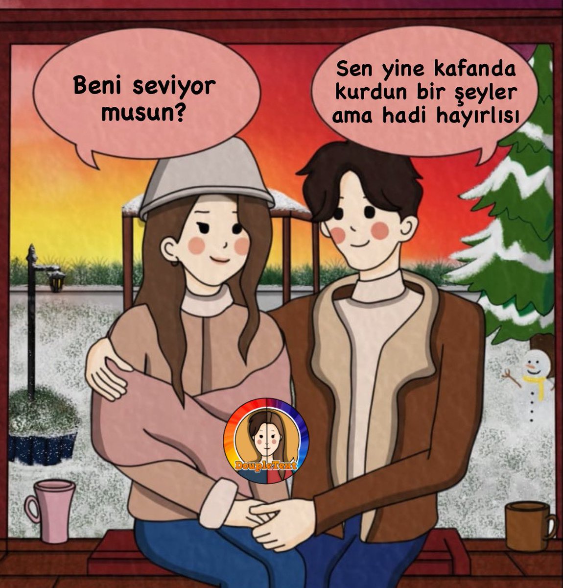 Bir Kadın bir Erkek (@doupletext) on Twitter photo 