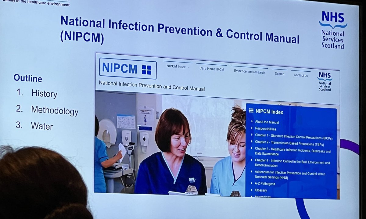 BuchanAssociate's tweet photo. Interesting breakout session at the #NHSScotAssureConf this morning regarding the national infection prevention and control manual and the latest chapter on the #BuiltEnvironment presented by Arhai. @GBrattmcmanus https://t.co/5lLOjECSVz