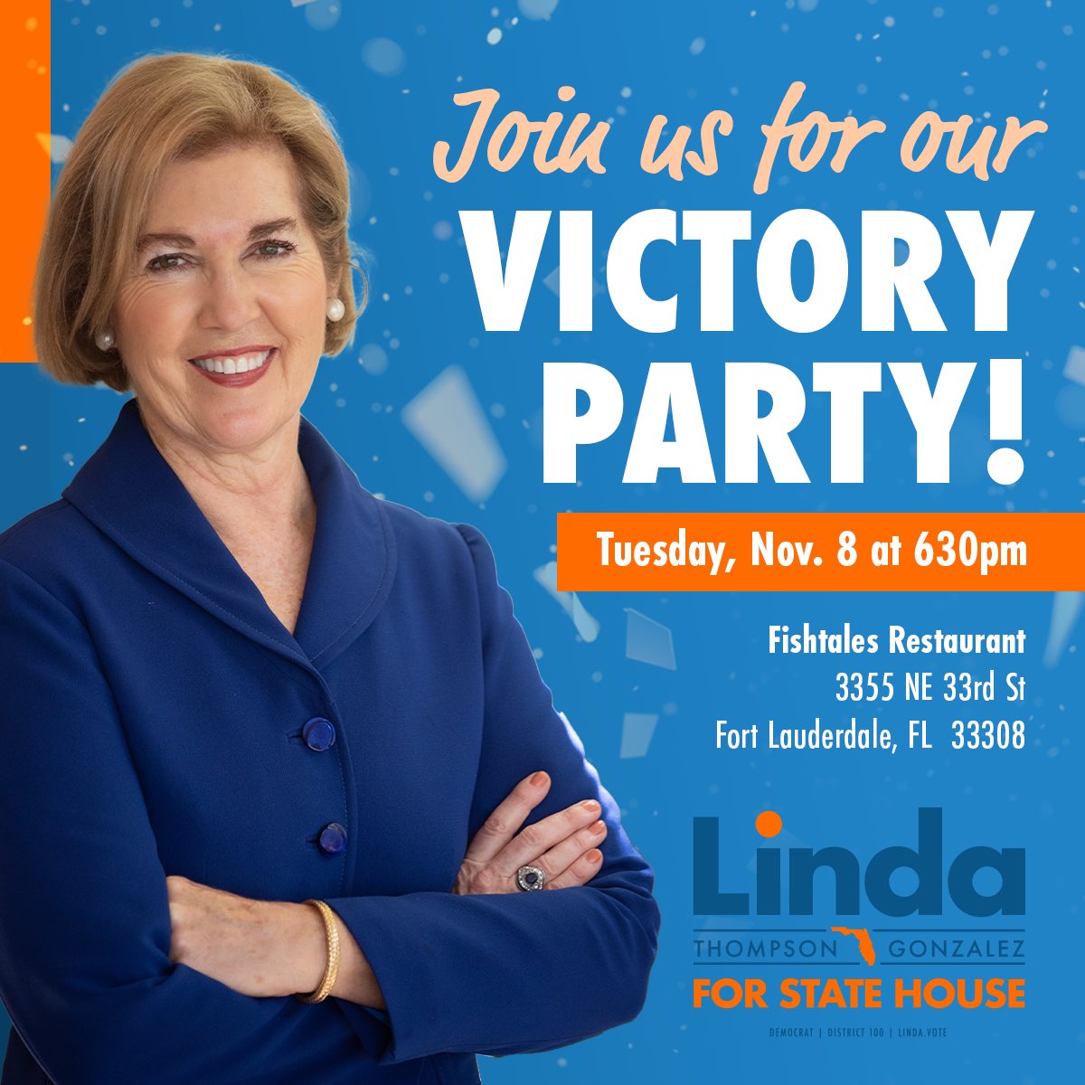 This campaign is nothing without our wonderful volunteers. This Election Day please join me at 630pm for us to watch the results of all of our hard work come in!