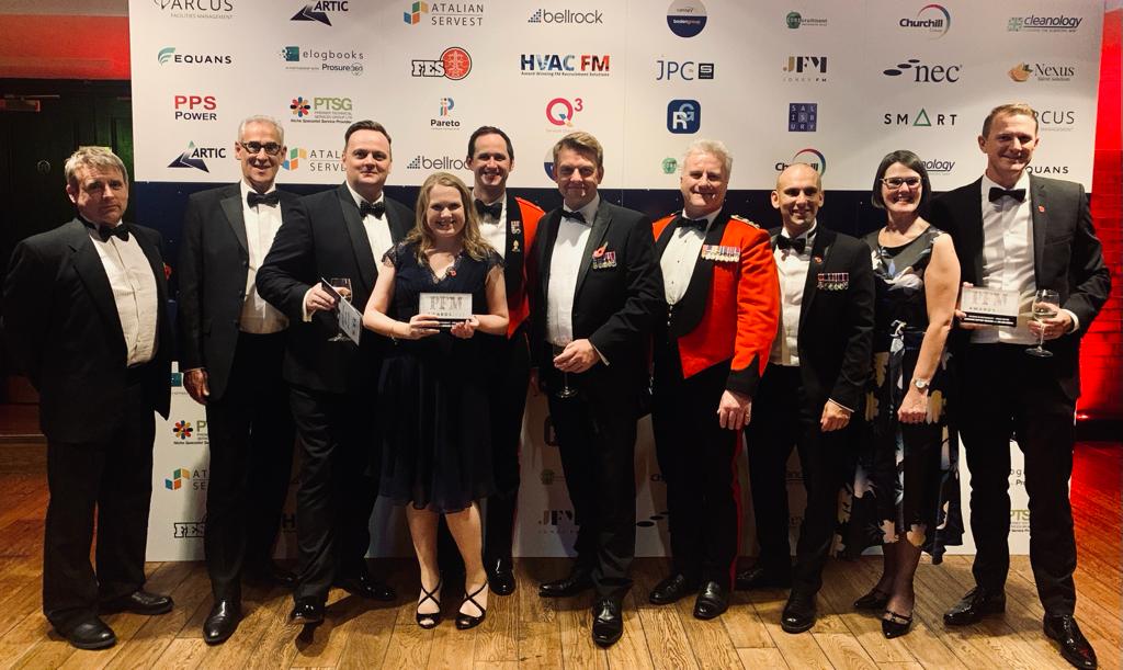 Wow, ecstatic to be crowned winners of the ‘Partners in Sustainability – Public Sector’ category at this year’s prestigious 2022 @PFM_Magazine #PFMAwards with <a href="/mod_dio/">Defence Infrastructure Organisation</a> <a href="/reds10ltd/">Reds10</a> <a href="/BritishArmy/">British Army 🇬🇧</a>. Congrats team!  #Sustainability #TeamLandmarc rb.gy/eixdsn