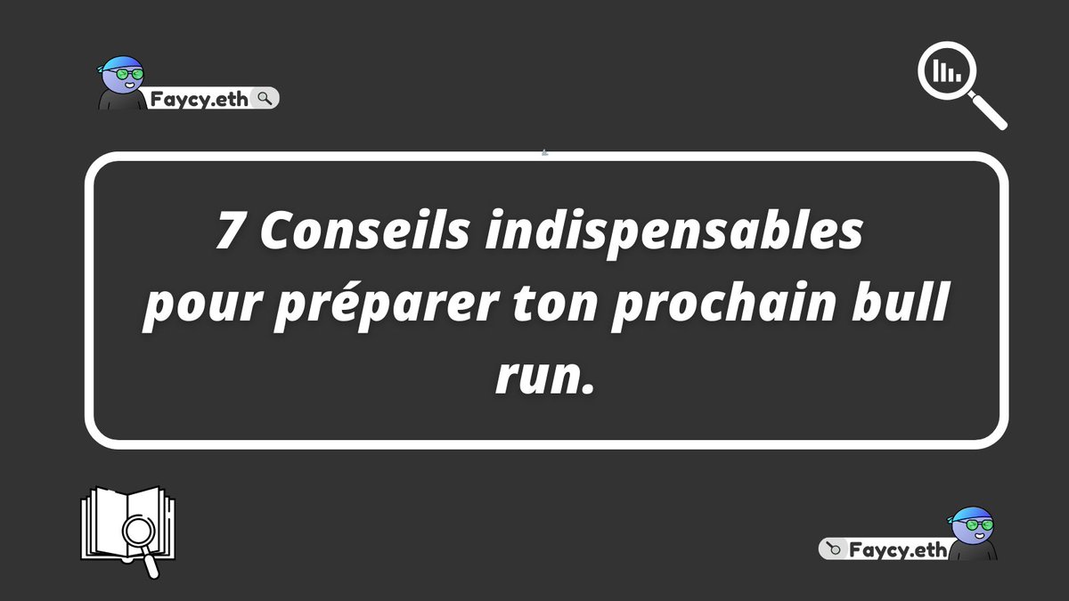 Faycytw's tweet photo. La plupart des gens ne savent pas comment se préparer efficacement pour le prochain bull run.

J'ai donc fait le travail pour toi en regroupant 7 conseils indispensables qui t'éviteront de passer à côté de plusieurs milliers de dollars. https://t.co/DDGbjB1uwZ