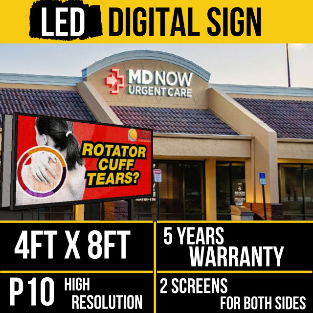ULsigns_'s tweet photo. 20% OFF end of the end sale is on right now. Get it now before it ends. P10 2 sides 4FT x 8FT LED Digital sign.
Please visit our website https://t.co/frI1F99uon
Call us now 832-680-6111. #LEDdigitalsign #LEDsign #P10sign #Outdoorsign #LEDmessage #LEDmessageboard https://t.co/CMCgKuvc9C