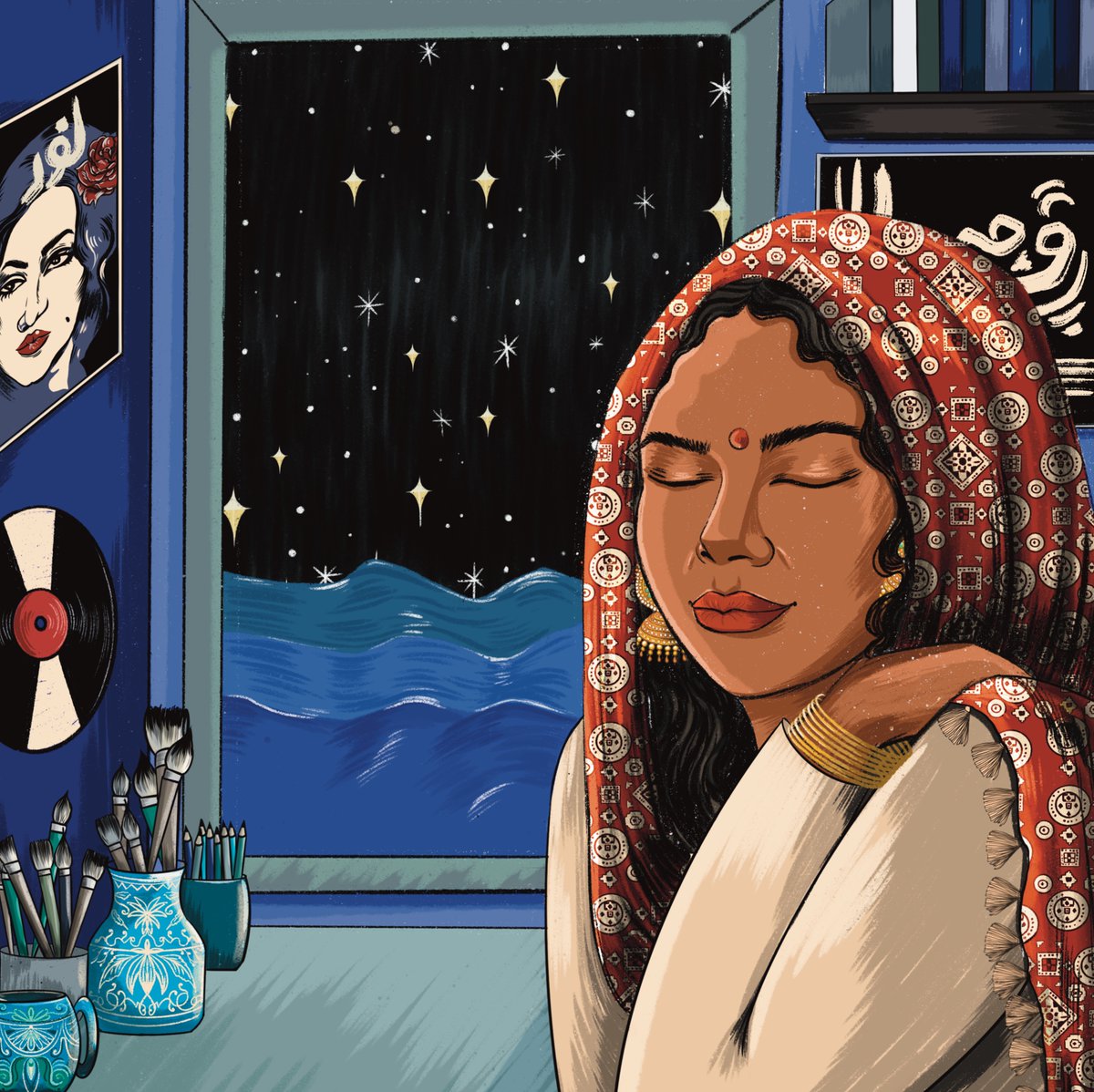 “I create art to take up space as a brown woman and in that space, I share stories of women from around the world that inspire me, movements that inspire me.” 🎨🫶✨ @Maliha_z_Art is part of Creator Week ✨ Get more details → instagram.com/p/CkgUywXLEeC/