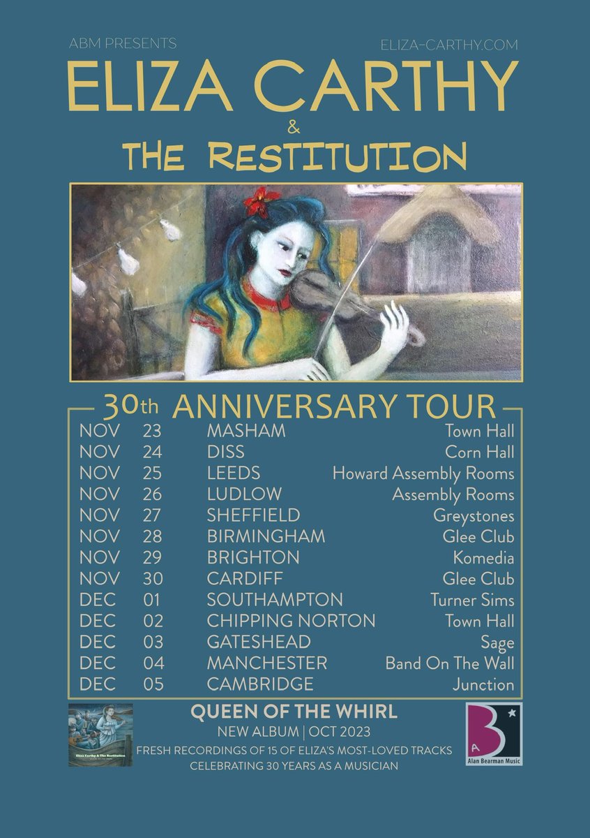 20 days till I’m on tour with @elizacarthy and the Restitution! 

First date of the tour is <a href="/MashamTownHall/">Masham Town Hall</a>.. never had the pleasure! Who’s coming?

mashamtownhall.com/performances.h…