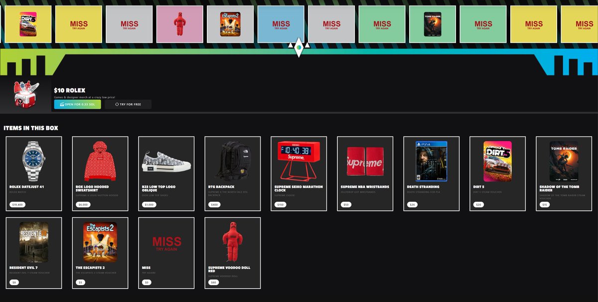 Our best crate yet!?

JellyDrop.io

Go win a Rolex for $10👊