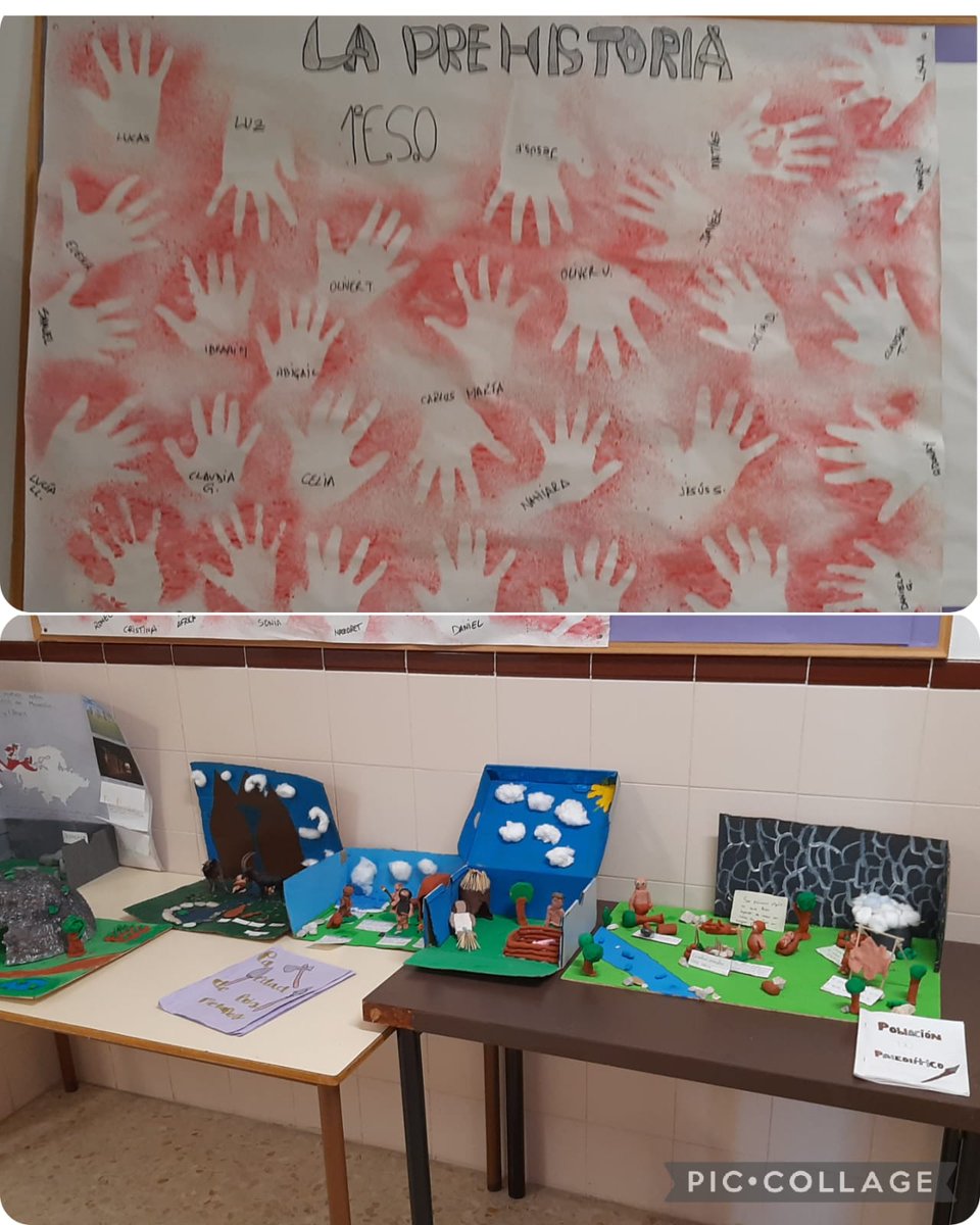 Padre_Jacobo's tweet photo. 🔝🦣🛖Los alumnos de 1° ESO acaban su tarea cooperativa sobre Prehistoria con una gran exposición oral a los compañeros.
#aprendizajecooperativo 
#ecoaulasfv 
#colegiosdiocesanos 
#historiadivertida https://t.co/DbQCiPlVTl