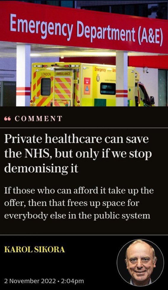 And here it comes…neglect the health service and then call the private sector in to “save it”. Firstly, it’s not the NHS that needs saving. It’s people! People are dying and suffering. Secondly, the NHS is not failing, it’s being failed. We need saving from this government!
