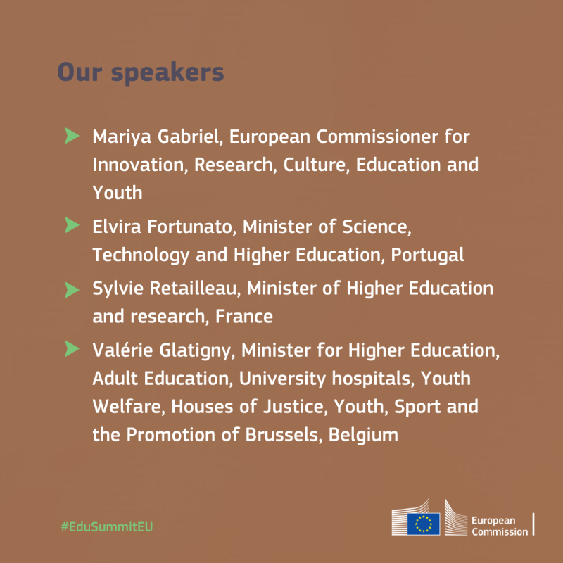 EUErasmusPlus's tweet photo. Our universities are like lighthouses. With a focus on innovation and research, their light shines towards the future.

Follow the discussion at the high-level panel dedicated to the #EUStrategy4Universities ⬇️

🕓 13:15 - 14:10 CET

#EduSummitEU on 1 December 2