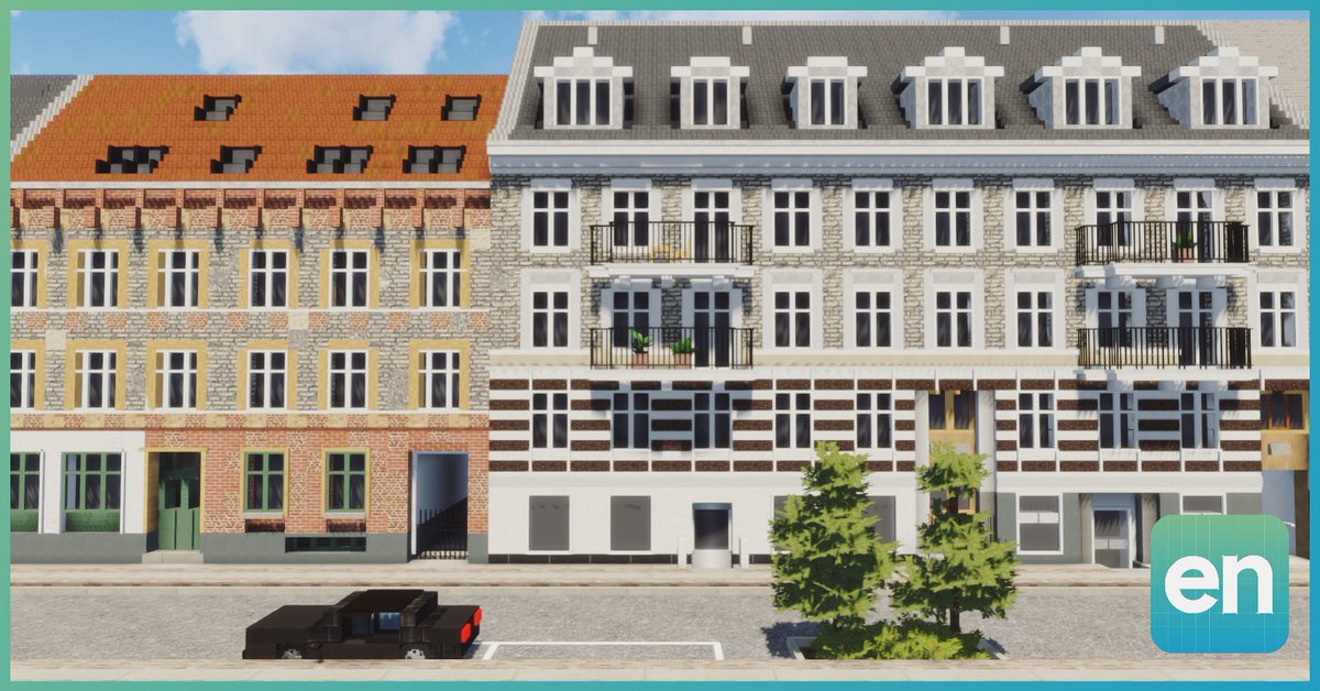 EsterlonNetwork's tweet photo. Danish apartments built by Lada! #Minecraft https://t.co/Q476vcI8uG