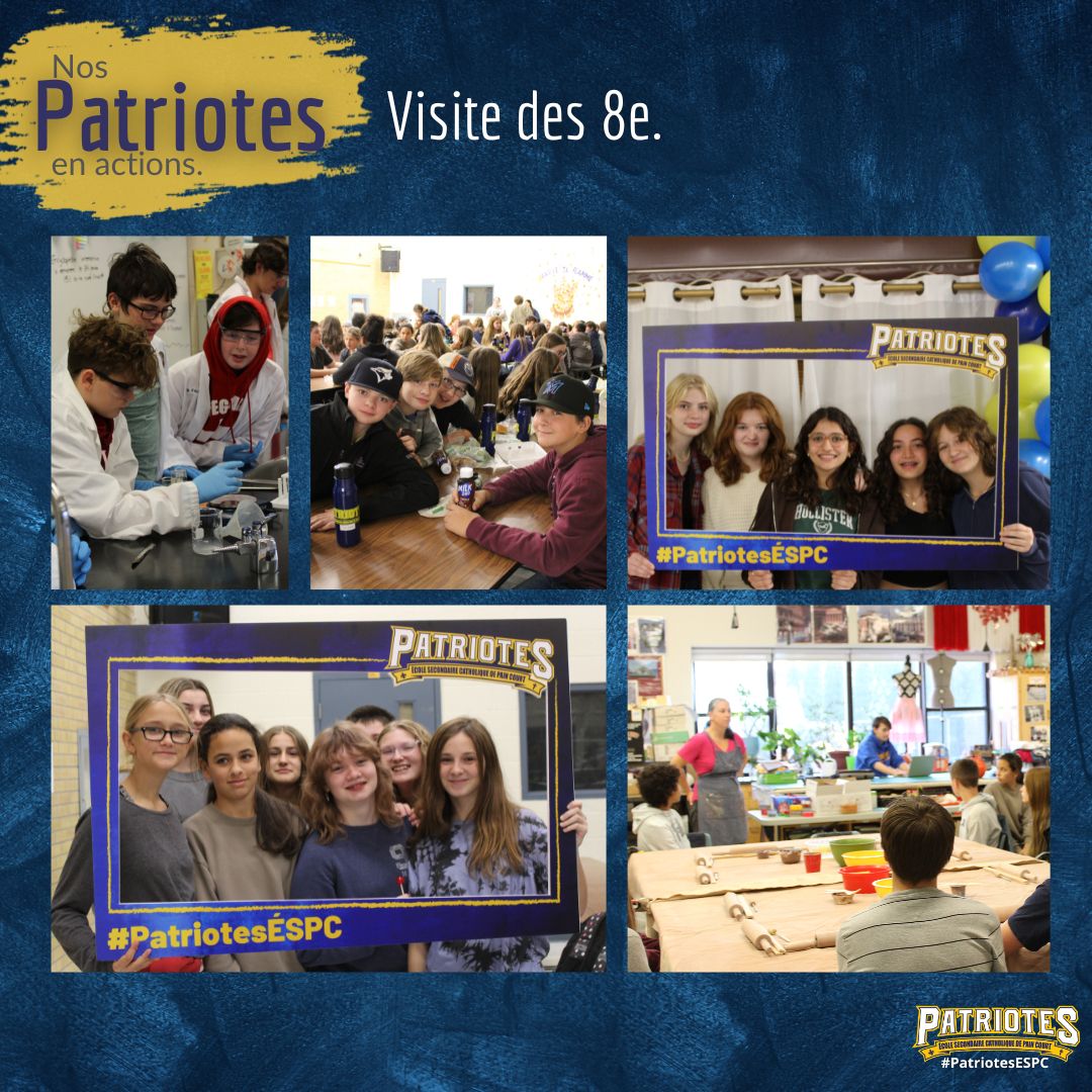 ESCPainCourt's tweet photo. Hier, nous avons accueilli nos futurs patriotes pour une journée d'ateliers et découverte de l'école. #PatriotesESPC
@CscProvidence
@EECStPhilippe
@EECSteCatherine
@EECStPaul
@EECStFrancis https://t.co/j8yOyeeL2D