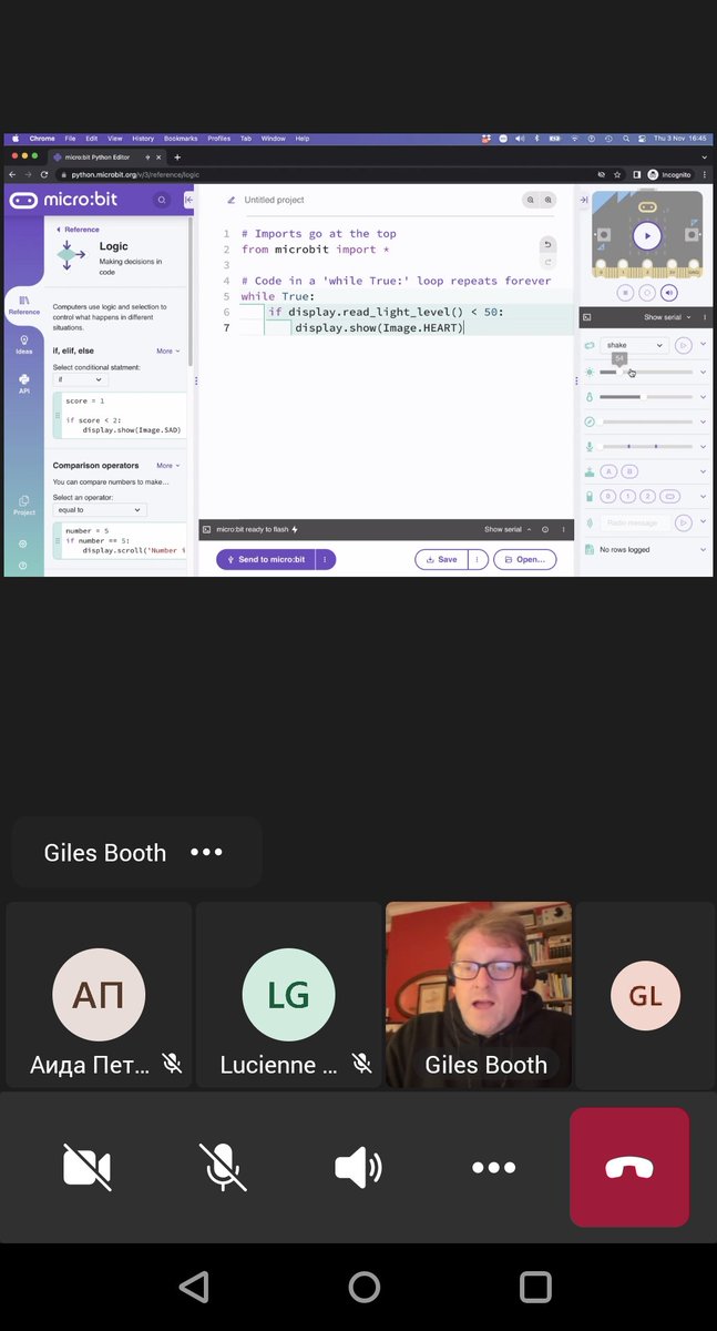 glascaris's tweet image. @CodeWeekEU #codeweekbootcamp 2022, 🎓learning how to use the new @microbit_edu #microbit #python editor 🧑💻!!