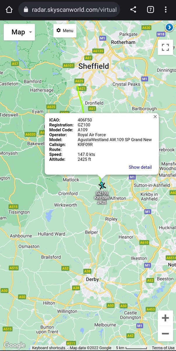 scan_sky's tweet photo. #RAF 🇬🇧 - AgustaWestland AW.109 SP - #GZ100 - #KRF09R

Aboard Is The Countess Of Wessex Returning From A Visit To #Sheffield 🇬🇧

The Countess Has Been Visiting The PACES Campus, High Green &amp; Blend Kitchen In The Wards Exchange. https://t.co/MJS7ShV7RX