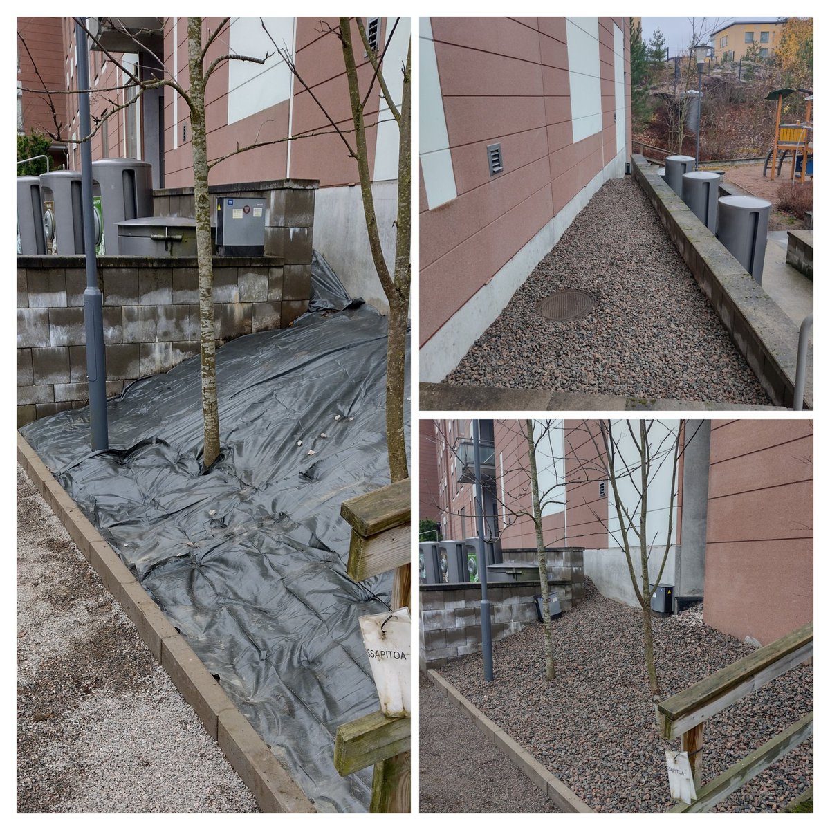 TeppoSyvarila's tweet photo. Valmista tuli 2700kg sepeliä pintaan. #lapio #kottikärry https://t.co/GeFD7FRatG