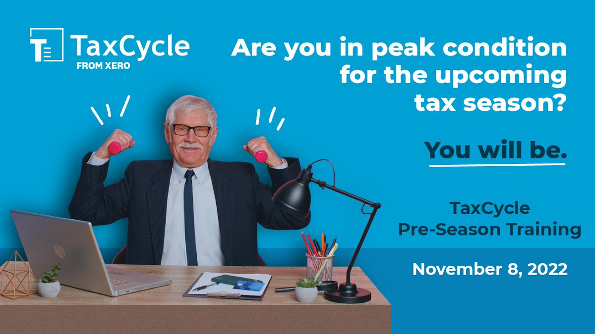 cdpeters's tweet photo. We are 5 days away from the @taxcycle Pre-Season Training conference on November 8. Register at https://t.co/QDv9F9EjH0. If you can't make it to the live event, we'll send you a recording of the sessions to watch later. https://t.co/pTpRxrfnEK