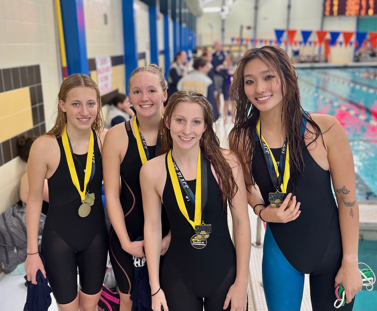 CazenoviaLakers's tweet photo. Girls Swim &amp; Dive results (11/2):
Kate Millson: 3rd 200 Ind. Med, 7th in the 500 Free
Eliza Smith: 9th 100 Fly, 12th 500 Free
Izzy Comeau: 19th 100 Breast
Meave Kelly: 17th Diving, 15th 200 Ind Med.
F-M was Team Champs 7th year in a row! @jputnamsmith @blackwell_phil @FMHornets https://t.co/RAmx2mQZyM