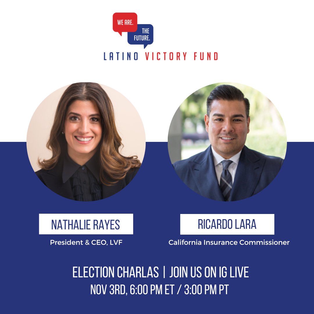 Join us as we kick off our 2022 IG Live Election Charlas series with California Insurance Commissioner Ricardo Lara and U.S. Senator Alex Padilla Tonight on IG: @latinovictoryus 6PM ET/3PM PT w/ @RicardoLara4CA 7PM ET/4PM PT w/ @AlexPadilla4CA