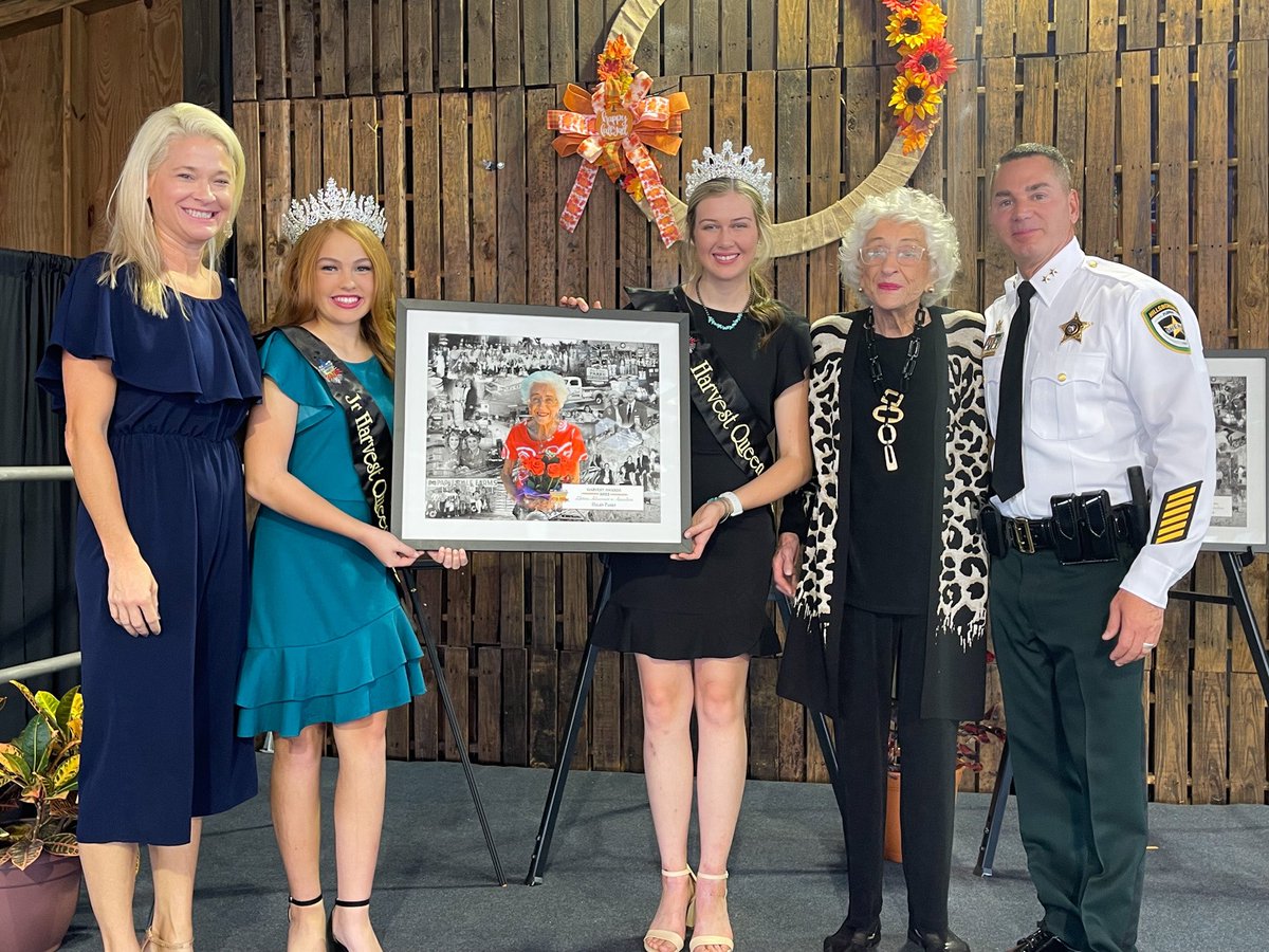 I am truly honored to present Mrs. Helen Parke with the Hillsborough County Fair Lifetime Achievement Award. An amazing woman and truly iconic figure in our community, Congratulations Mrs. Parke.