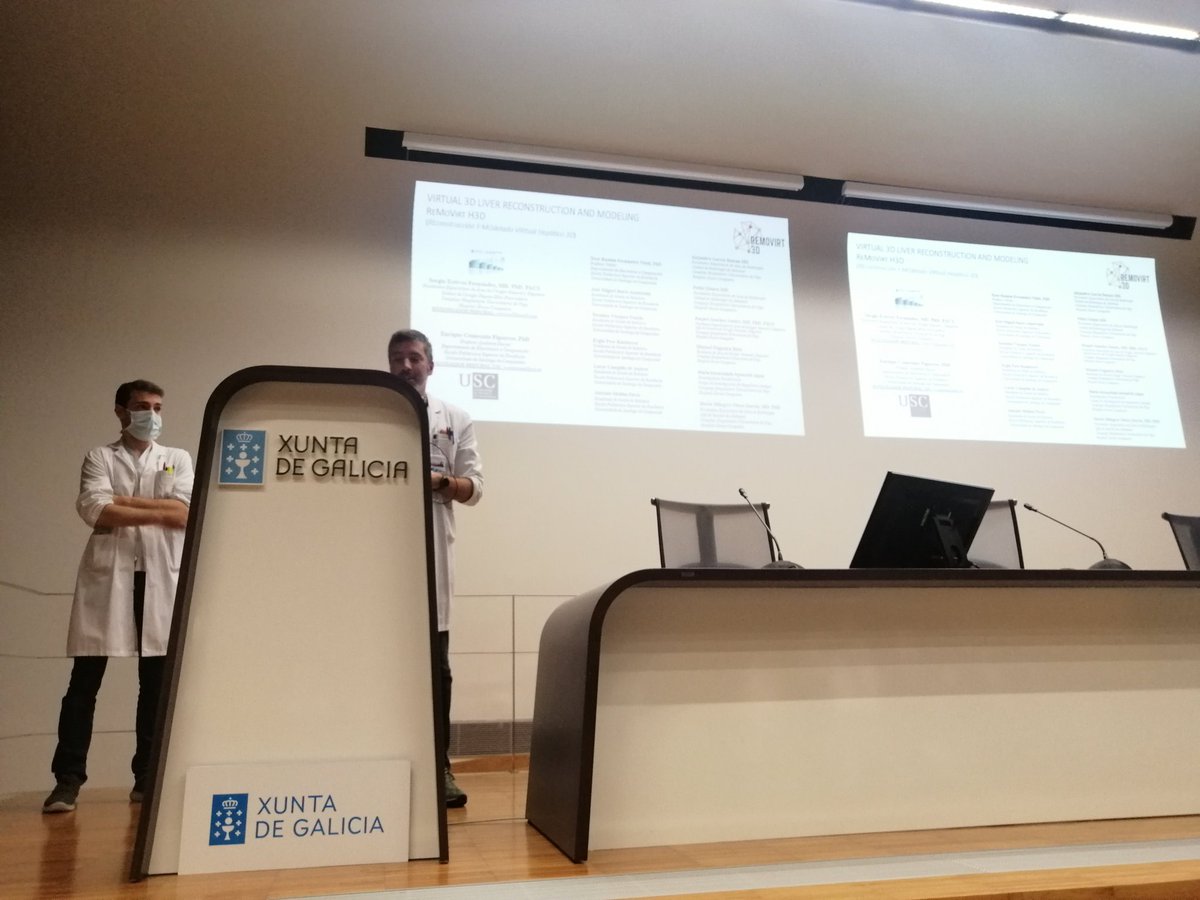 monik_vigo's tweet photo. @IISGaliciaSur Muchas gracias a los Dres. Manuel Nogueira y @sergioestevez_  de #InnovacionEnCirugia y a @BreaJeni y @CarmeCgb (Bicar @vigovscancer) de #OncologiaTraslacional @oncochuvi por hablarnos hoy de sus proyectos en @IISGaliciaSur y por supuesto a todxs los asistentes 👏 https://t.co/ktX804tO45