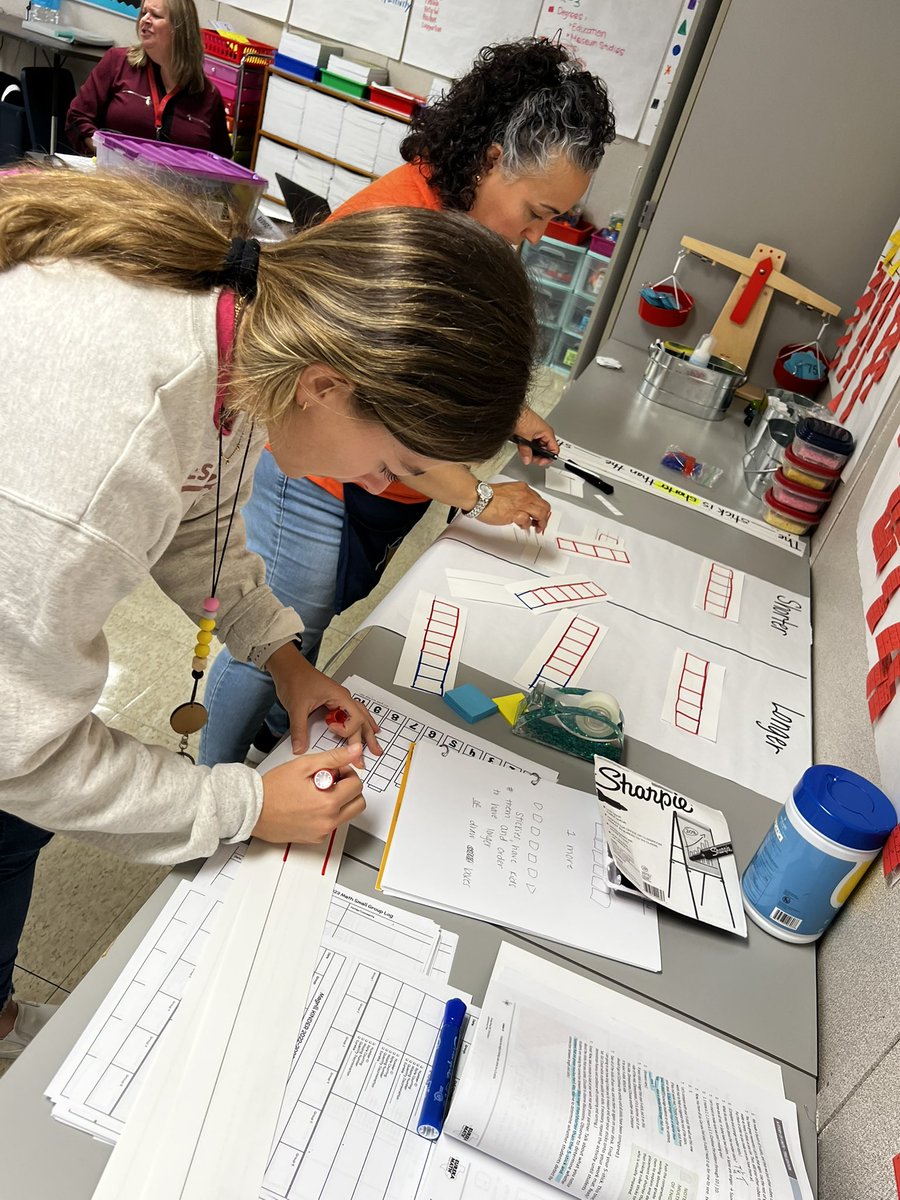 JAS_teach's tweet photo. Our hardworking teachers @Magrill_AISD created interactive anchor charts with sentence stems for next weeks lessons! Loved seeing their creativity come into play while they found ways to support the learning happening in their rooms @eureka_math #PowerOfPrimary #GreatnessTogether https://t.co/6Ot5XJ1gMa