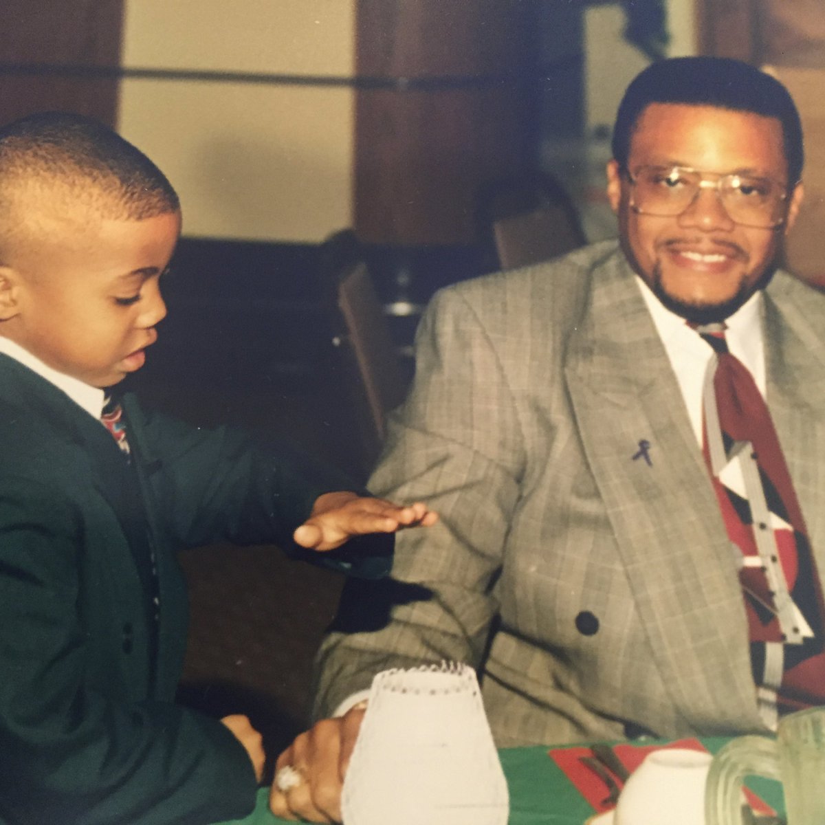 #tbt Hanging with my son @_AmirMathis back in the day. He thought he was my boss back then and still thinks he is. LOL