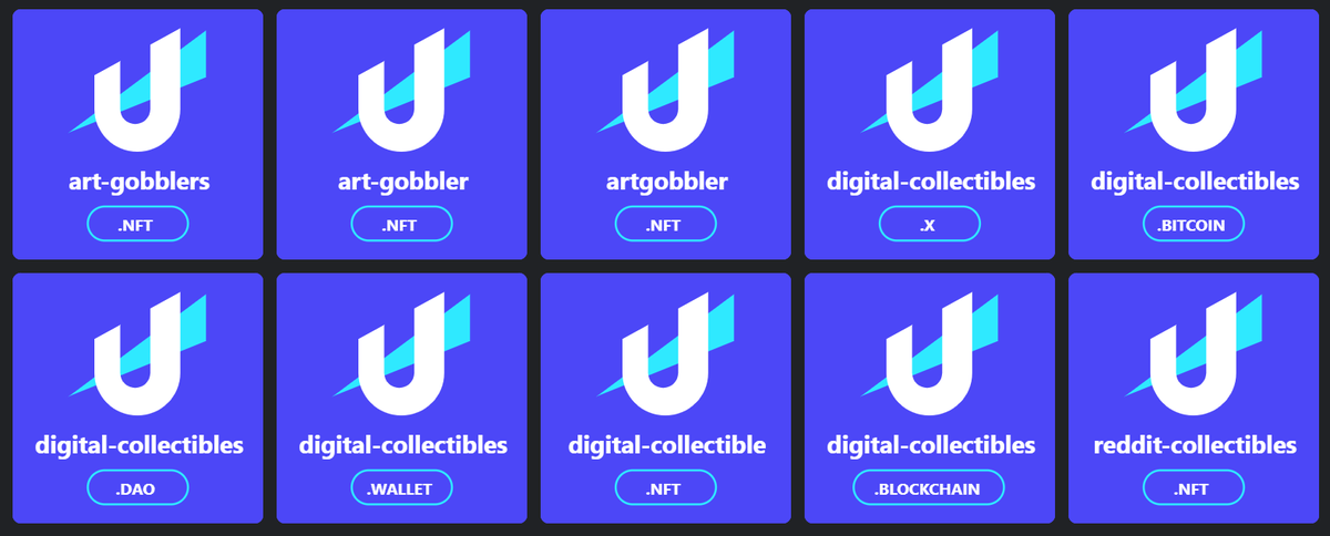 nomdeplume_nft's tweet photo. GM hypetrainspotters
board web3.0 and refine your collection with a unique and matching domain name that also works as a wallet handle
#UnstoppableDomains #domainsforsale 
#ArtGobblers #digitalcollectibles #NFT #Web3Wallet 

👉https://t.co/Cm6ZGaA4RX👈 https://t.co/j4cGpkgtZc